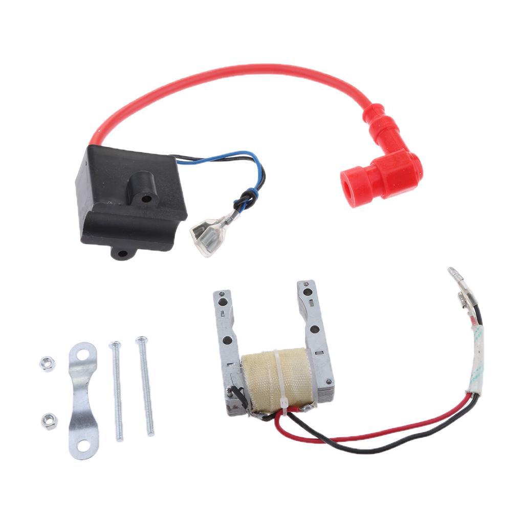 Magneto Coil & CDI Ignition Coil Universal Fit for 49CC-80CC 2-Stroke Engine