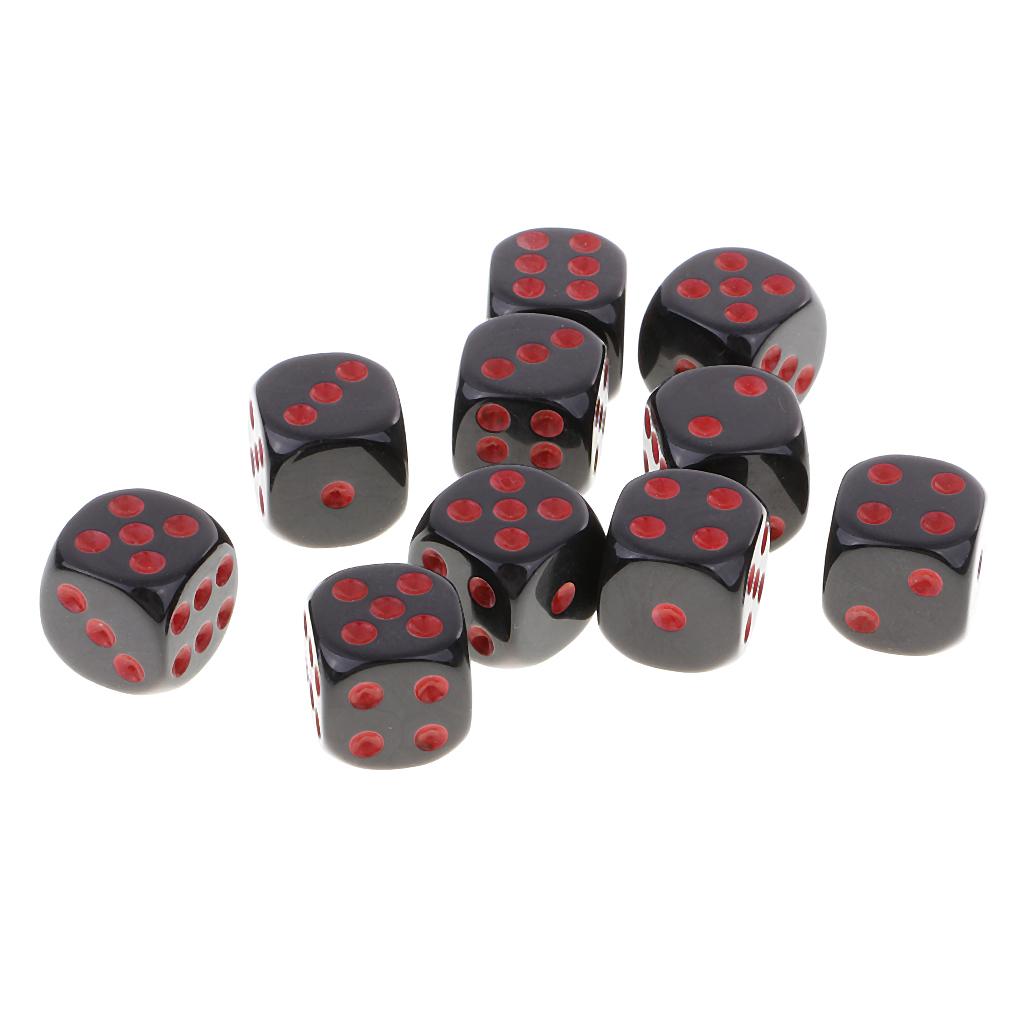 10 Miếng D6 Dice Set Cho Dungeon Và Dragons RPG Board Game