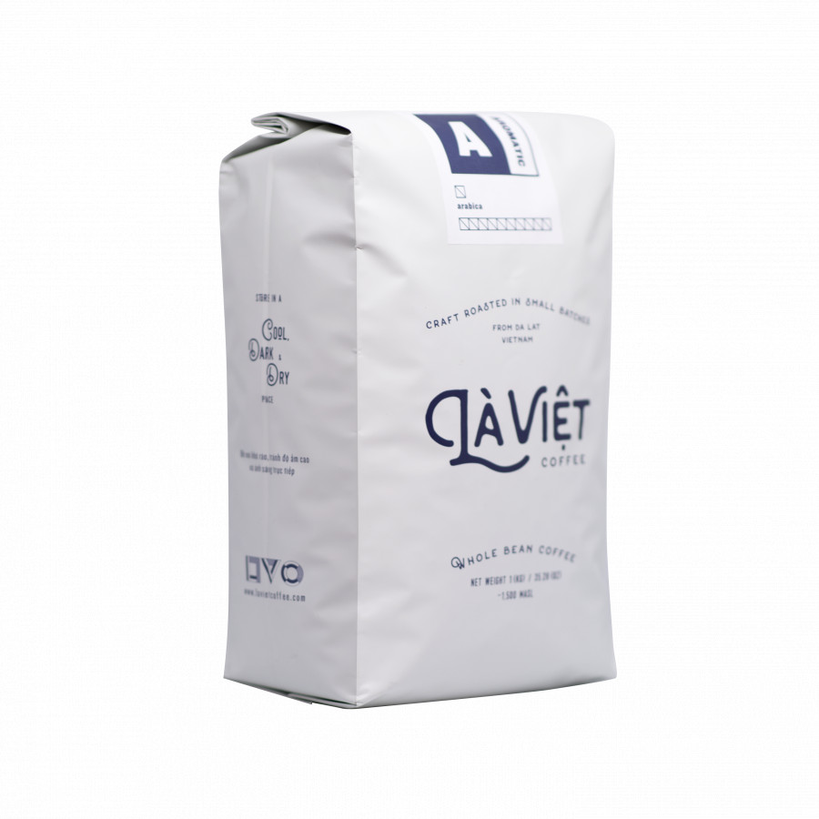 Cà phê nguyên hạt LÀ VIỆT AROMATIC - Arabica 1000g