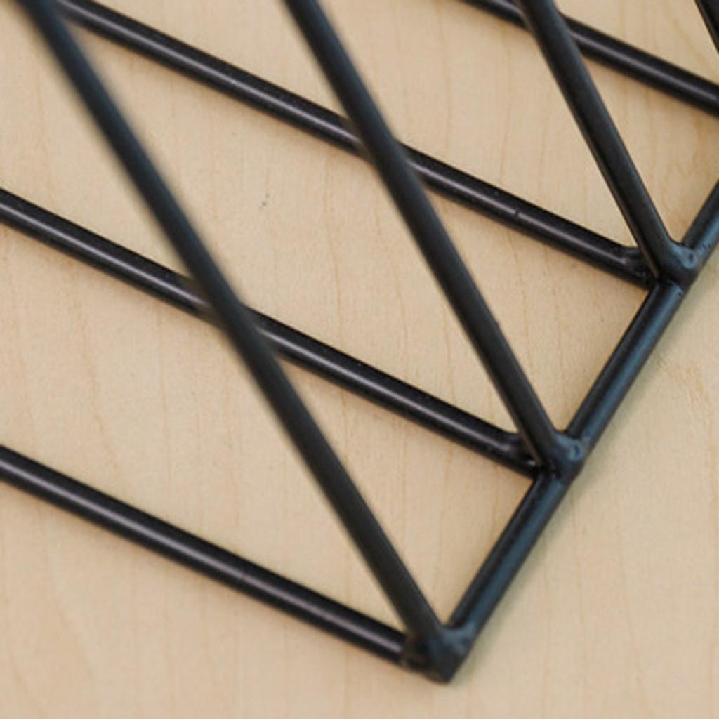 2x Desktop Book Magazine Shelf Holder Bookshelf for Home Office Decor Black