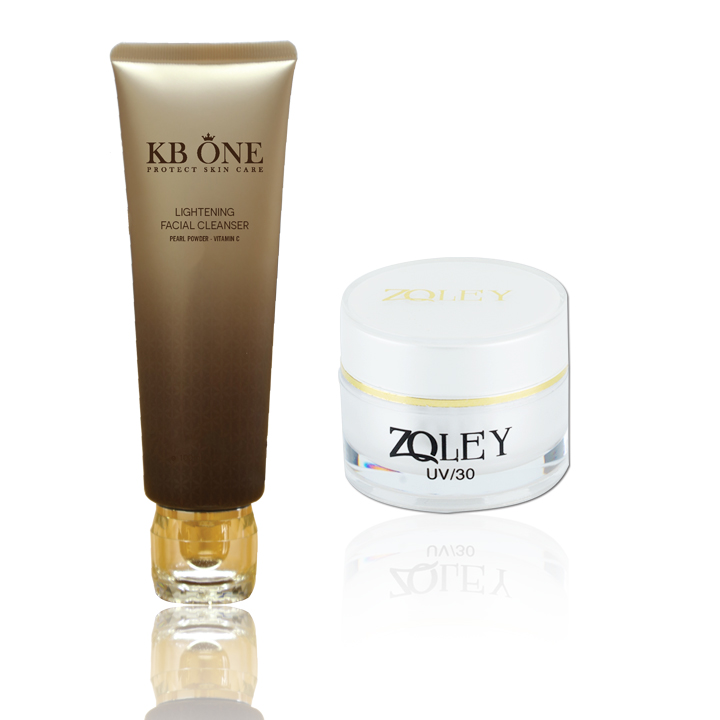 Combo Kem Trắng da se khít lỗ chân lông Zoley (10g) &amp; Sữa rửa mặt sáng da Kbone (50ml)