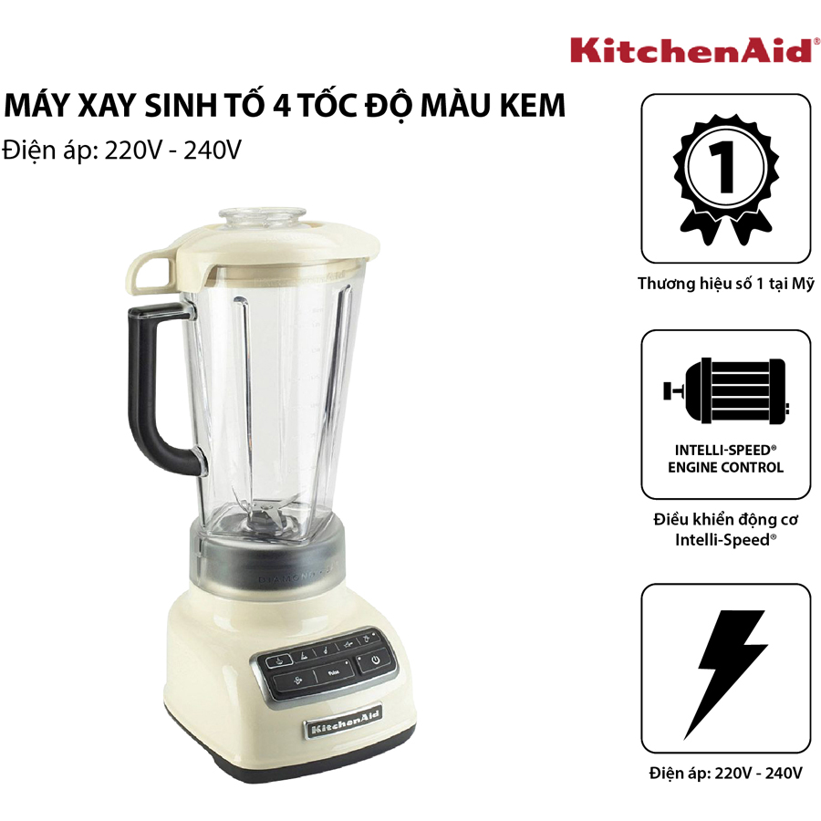 Máy xay sinh tố 4 tốc độ KITCHEN AID 5KSB1585EAC