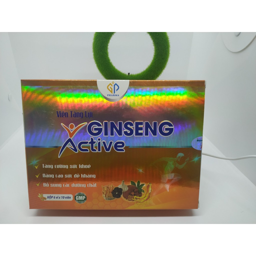 Viên tăng lực Ginseng Active tăng cường sức khỏe, bổ sung dưỡng chất, hộp 60 viên