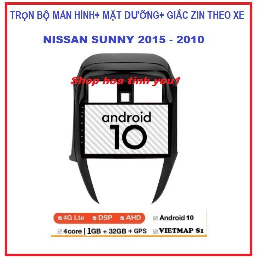 Bộ Màn Hình Android 9inch xe ô tô NISSAN SUNNY 2015-2020 sử dụng sim 4g hoặc kết nối wifi,blutool,Tích hợp giọng nói...