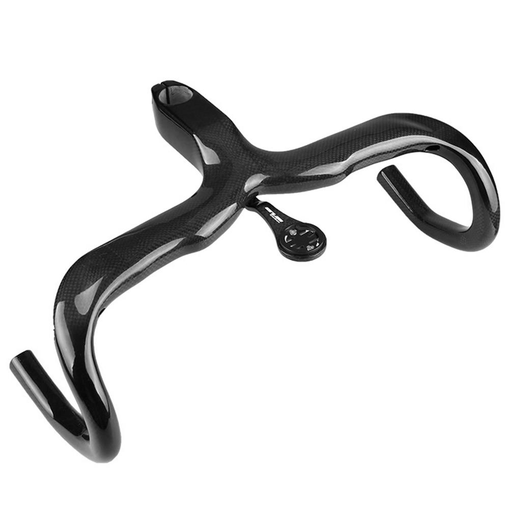 Giá đỡ máy tính xe đạp bằng sợi carbon Đi kèm với 3 bộ điều hợp bằng nhựa Thích hợp cho tay lái cong của xe đạp