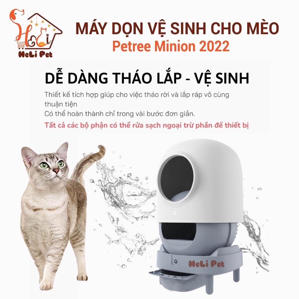 Máy Vệ Sinh Cho Mèo Tự Động PETREE 2 WIFI Bản Quốc Tế Có App Dùng Được Tất Cả Các Loại Cát Vệ Sinh Đất Sét, Cát Tofu, Cát Thủy Tinh- HeLiPet