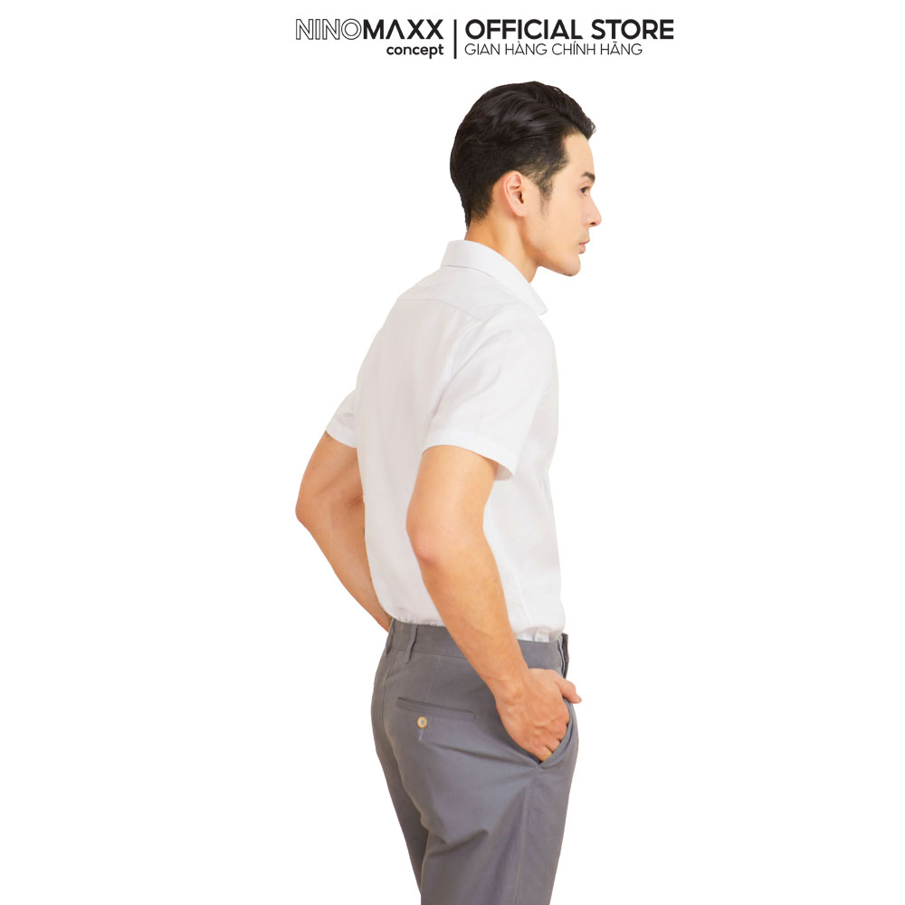 N&amp;MCLUB Áo Sơ Mi Nam Tay Ngắn chất vải cotton 2104113