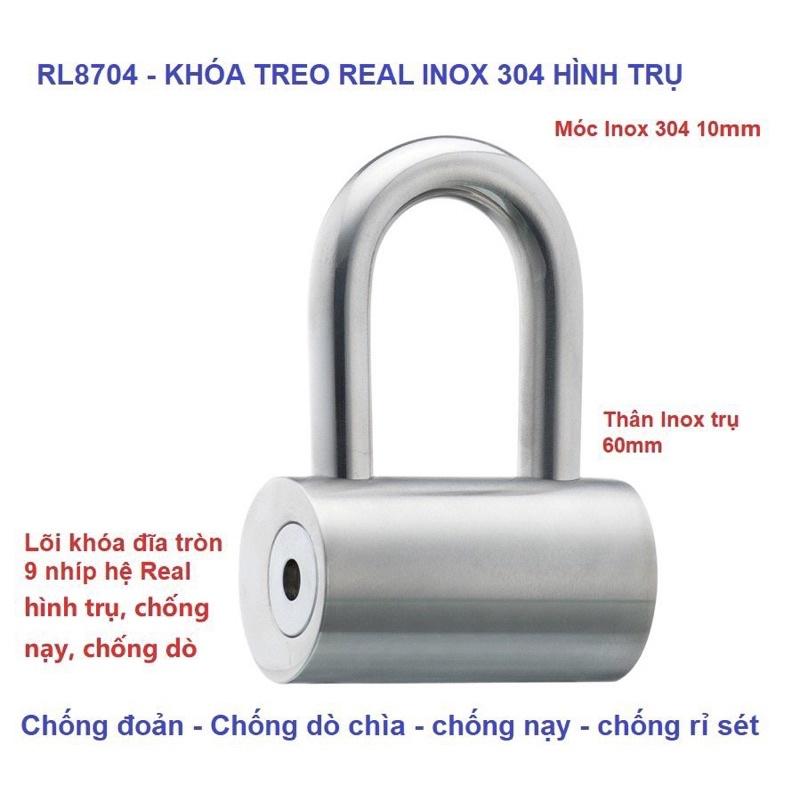 Ổ khóa inox SUS 304 chống cắt Real RL8704 - MSOFT