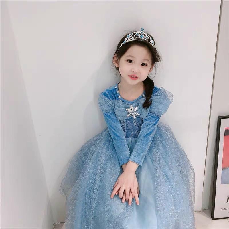 Váy công chúa elsa cho bé gái size 150cm