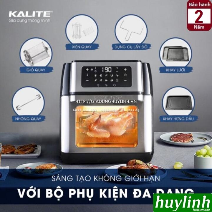 Nồi chiên không dầu điện tử Kalite KL-Q10 - 10 lít - Tặng bao tay + chổi quét - Hàng chính hãng