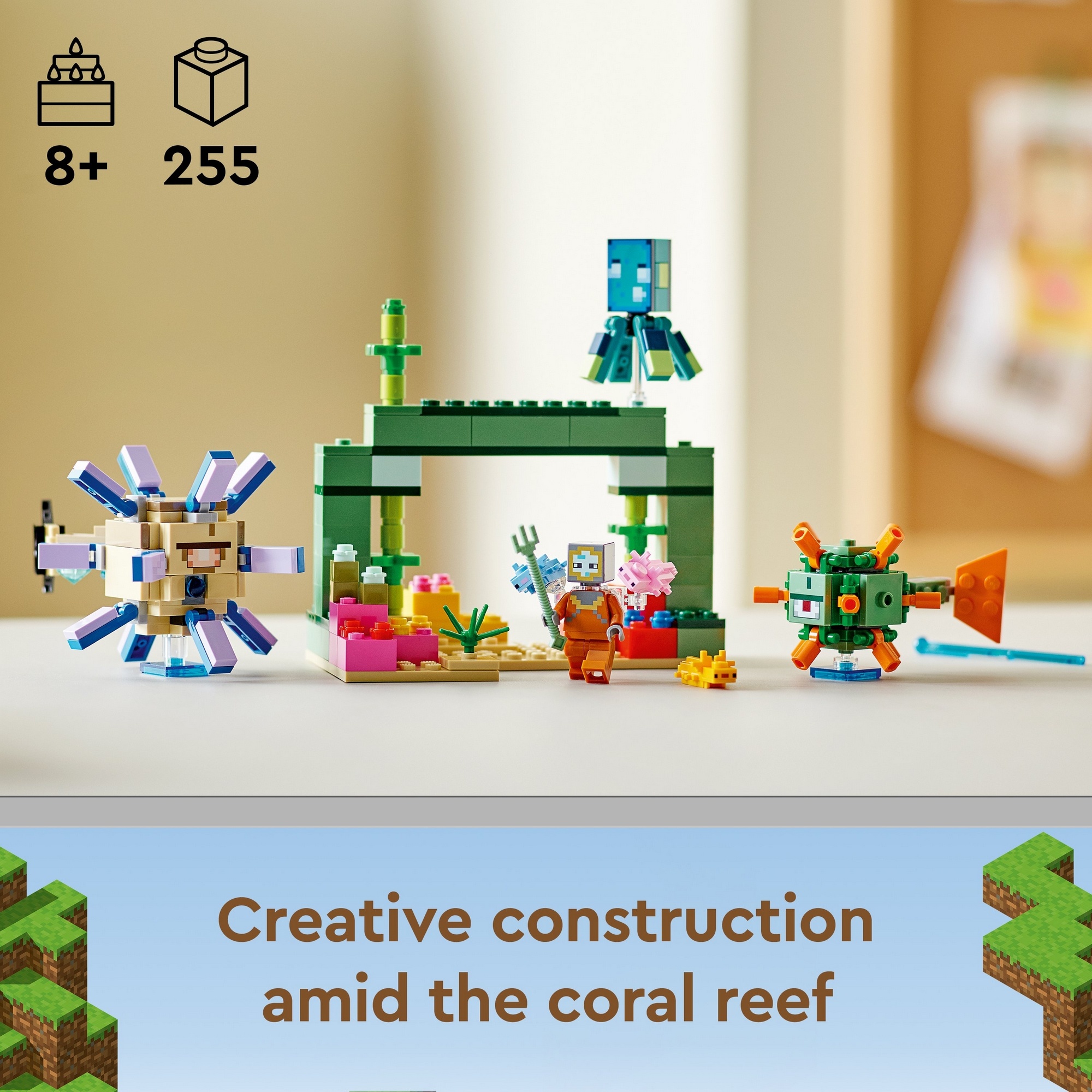 LEGO Minecraft 21180 Trận Chiến Giám Hộ Dưới Đáy Biển (255 chi tiết)