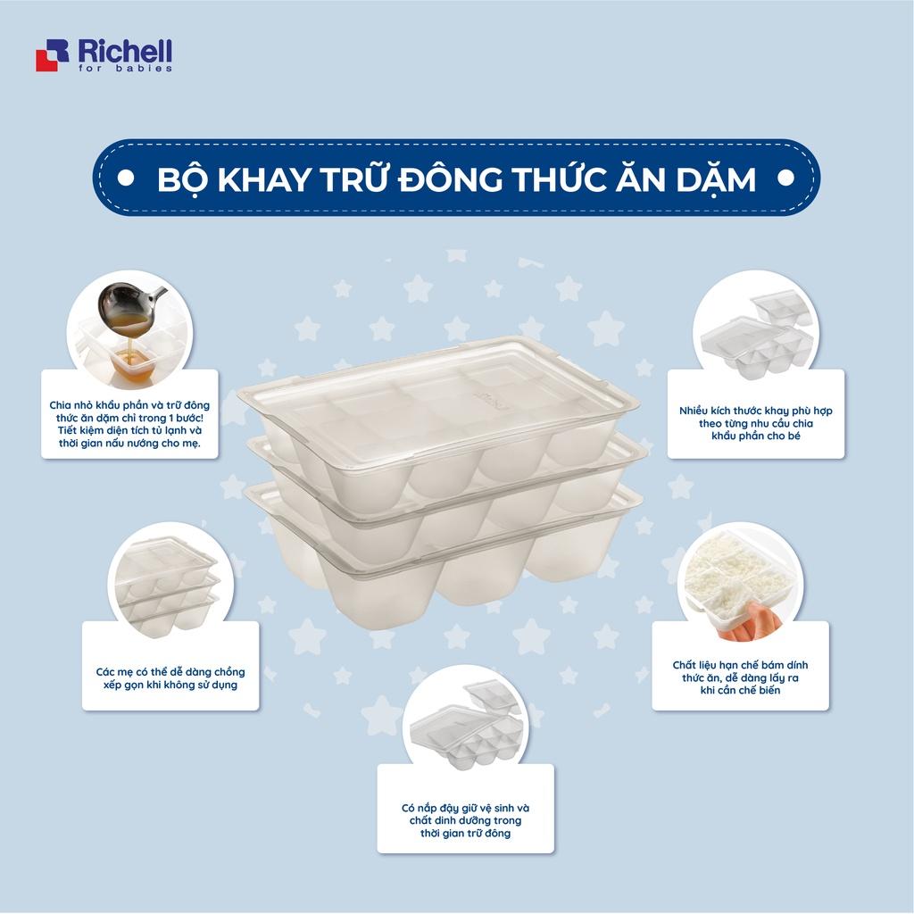 Bộ khay trữ đông thức ăn dặm Richell