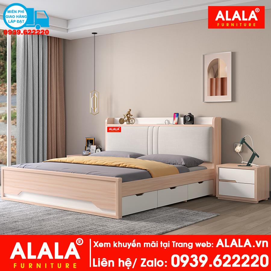 Giường ngủ ALALA14 cao cấp - Thương hiệu ALALA