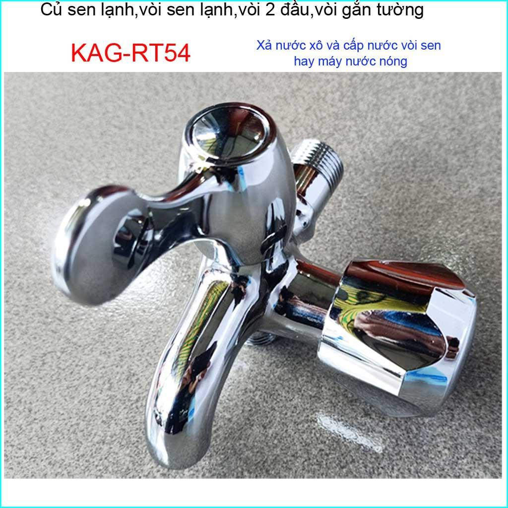 Củ sen lạnh KAG-RT54, vòi sen lạnh gắn tường, vòi tắm lạnh giá tốt nước chảy mạnh