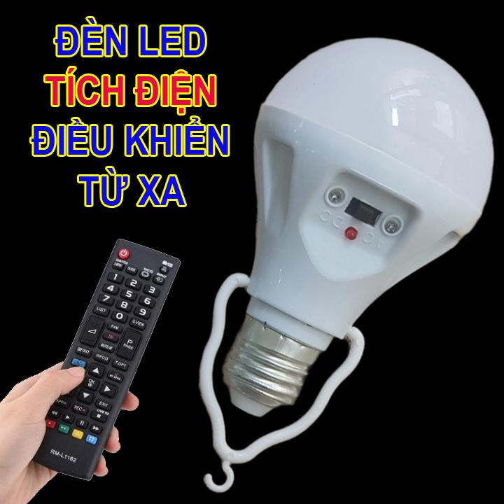 Bóng đèn LED tích điện điều khiển từ xa