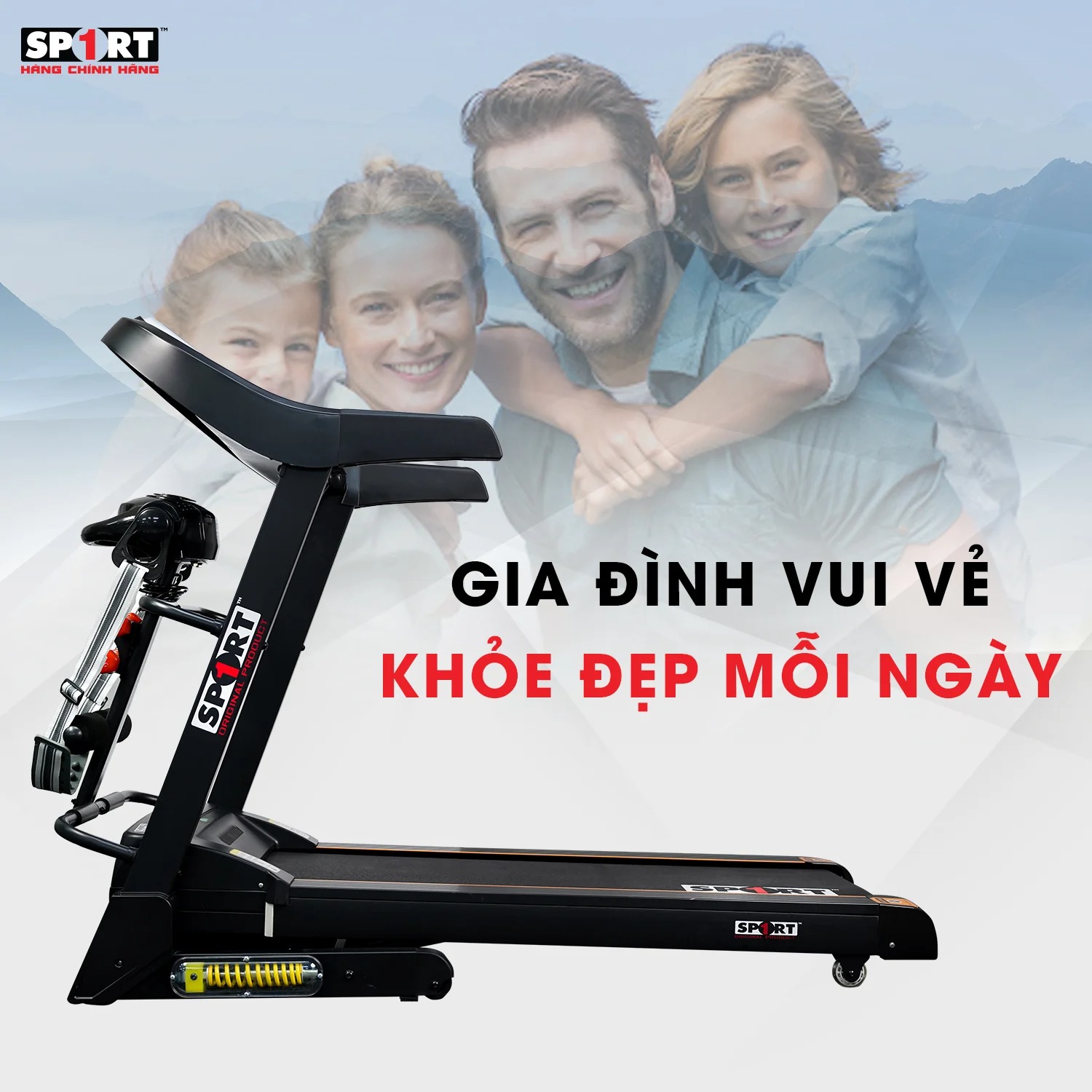 Máy Chạy Bộ Điện Đa Năng Sport 1 YY - 1357 - Hàng Chính Hãng