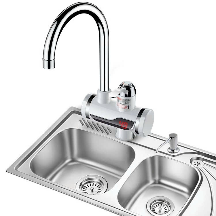 Máy Nước Nóng Lạnh Lắp Đặt Tại Vòi Rửa Bát Loại Tốt, Vòi Nước Nóng Lạnh Trực Tiếp Cảm Biến Chống Giật An Toàn, ĐÈN TRANG TRÍ