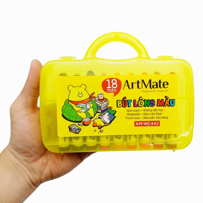 Hộp 18 Bút Lông Màu - ArtMate AM-WC442