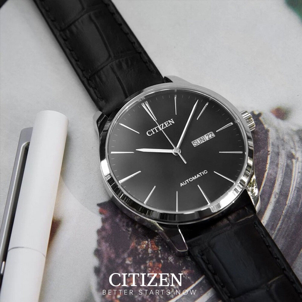 Đồng Hồ Nam Citizen Dây Da NH8350-08E - Mặt Trắng