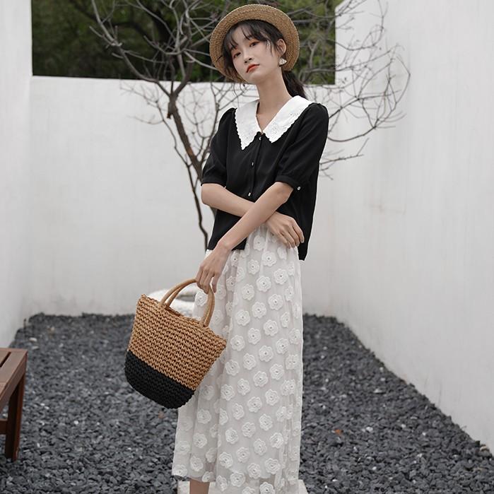 Túi cói dây nơ cực xinh về đủ 3 màu chanh sả