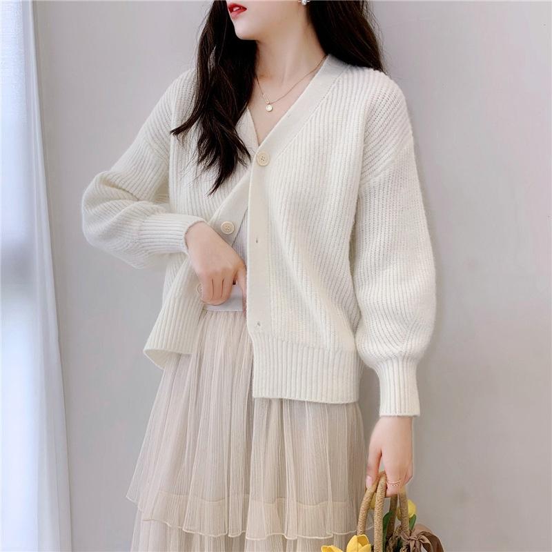 Hàng Sẵn_ Áo khoác len cardigan nhỏ ngọt ngào Hadu shop