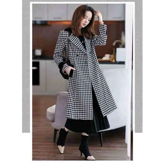 ÁO KHOÁC DẠ DÁNG CỔ VEST DÀI CAO CẤP