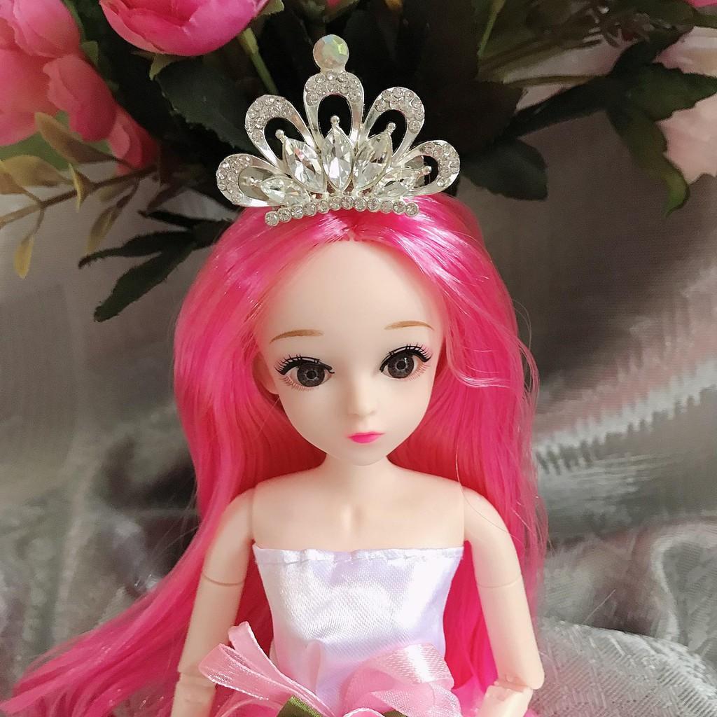 Vương miện đính đá pha lê cho Búp bê các loại Sunnydoll