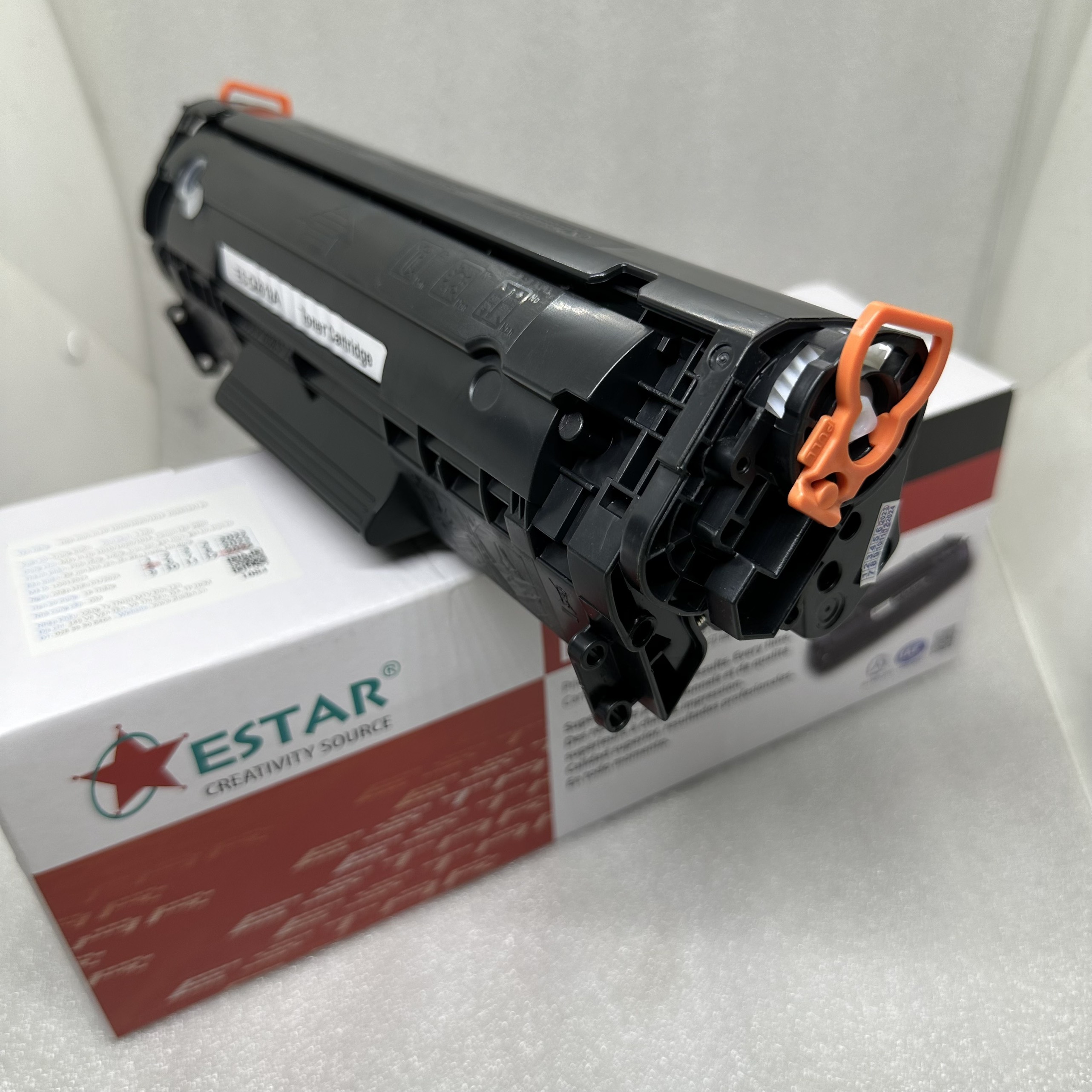 Hộp mực Estar Q2612A dùng cho máy in HP 1020, 1018, Canon LBP 2900, 3000 Có lỗ đổ mực, đậm đẹp - hàng chính hãng