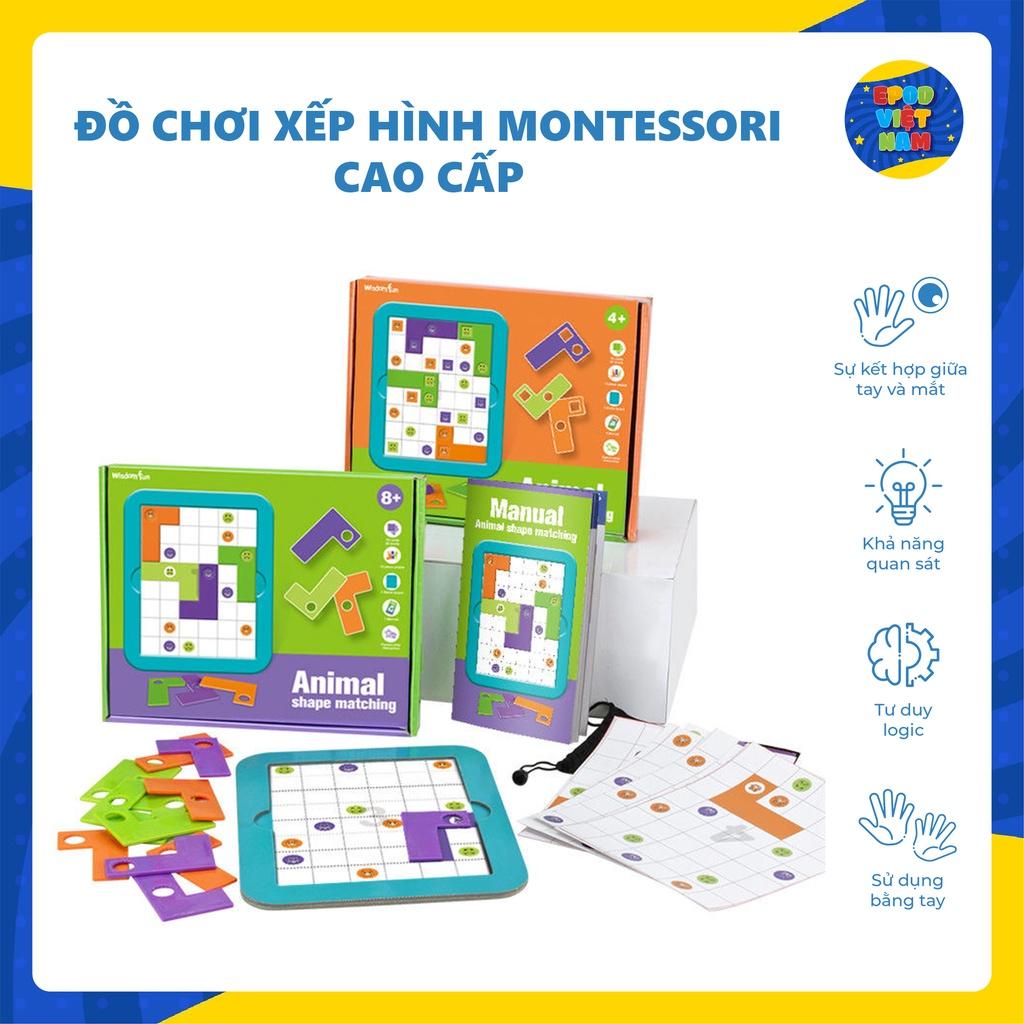 Đồ chơi xếp hình Montessori cao cấp giúp trẻ rèn luyện tính kiên trì - Đồ chơi trẻ em - Epod