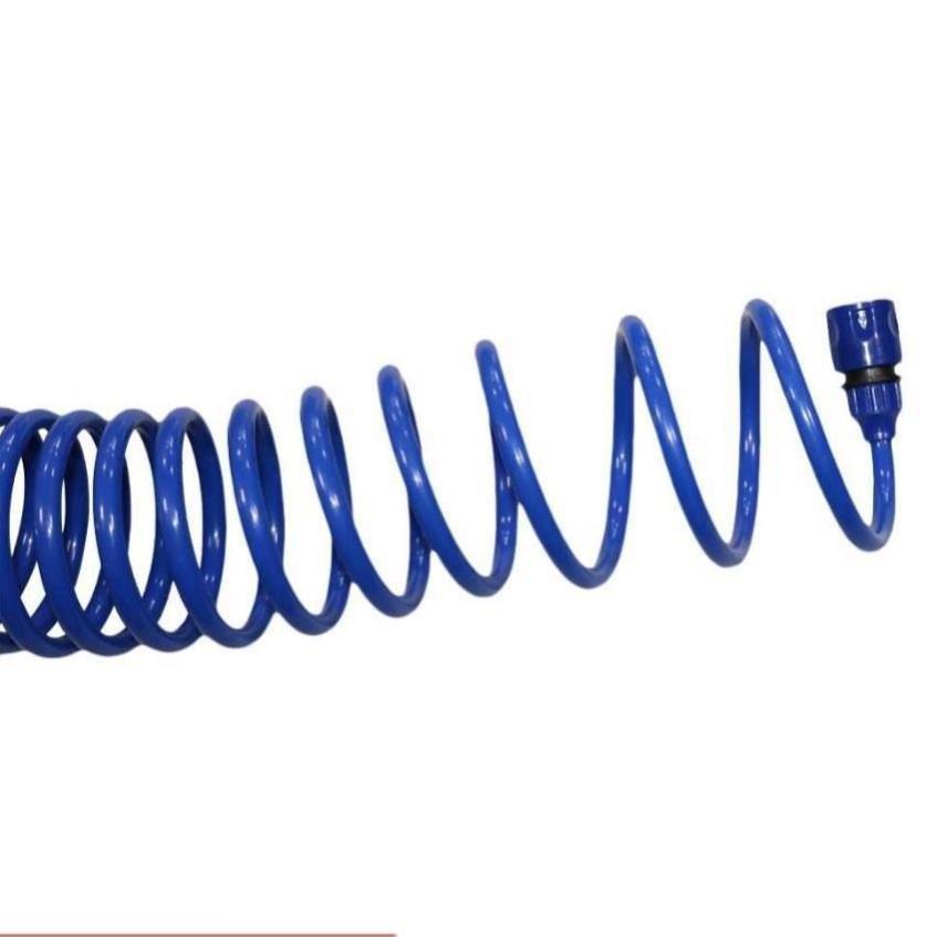 Bộ vòi xịt nước tưới cây đa năng tăng áp lực nước kèm dây tưới dạng lò xo co dãn 701-3814 loại 10m