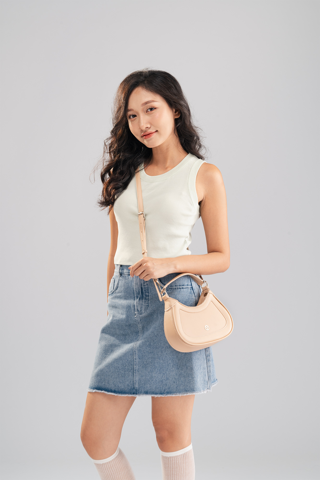 Túi xách da nữ nhỏ dáng xinh thanh lịch YUUMY Seasand YN222