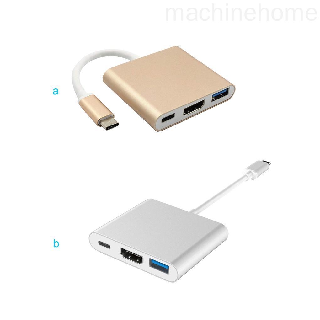 Đầu chuyển đổi type-c sang USB HDMI-tương thích với USB 3.1 3 trong 1