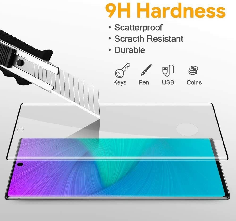 Miếng dán kính cường lực cho Samsung Galaxy Note 20 Ultra full màn hình 3D hiệu Kuzoom Protective Glass (mỏng 0.3mm, vát cạnh 2.5D, độ cứng 9H, viền cứng mỏng) - Hàng nhập khẩu