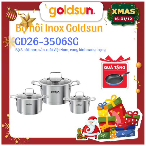 Bộ Nồi Inox Goldsun GD26-3506SG