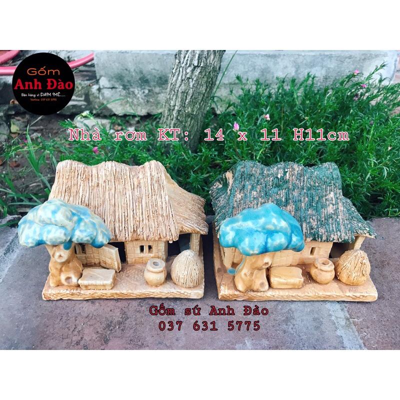 Mô hình nhà rơm trang trí tiểu cảnh, bonsai, bể cá, non bộ...