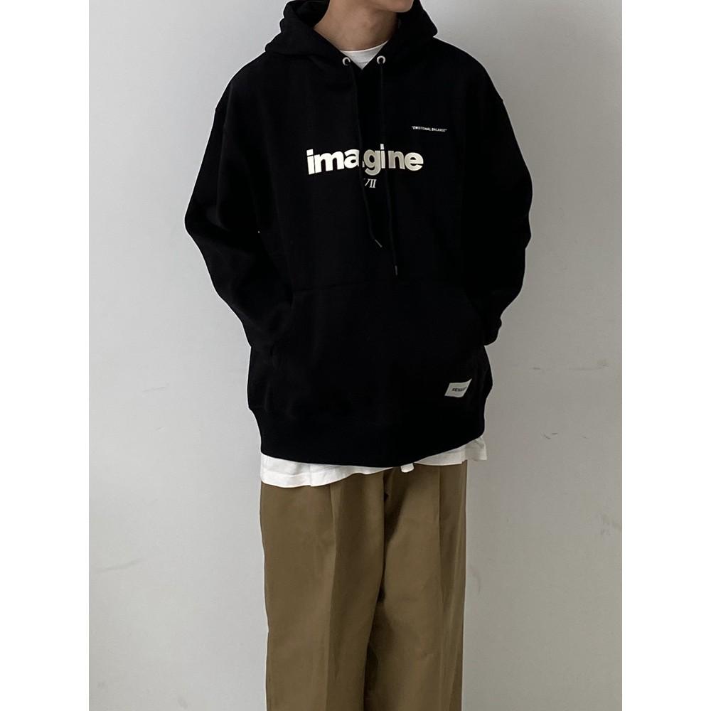 Áo hoodie Nỉ Bông IMAGANE Unisex nam nữ oversize form rộng ZOZO