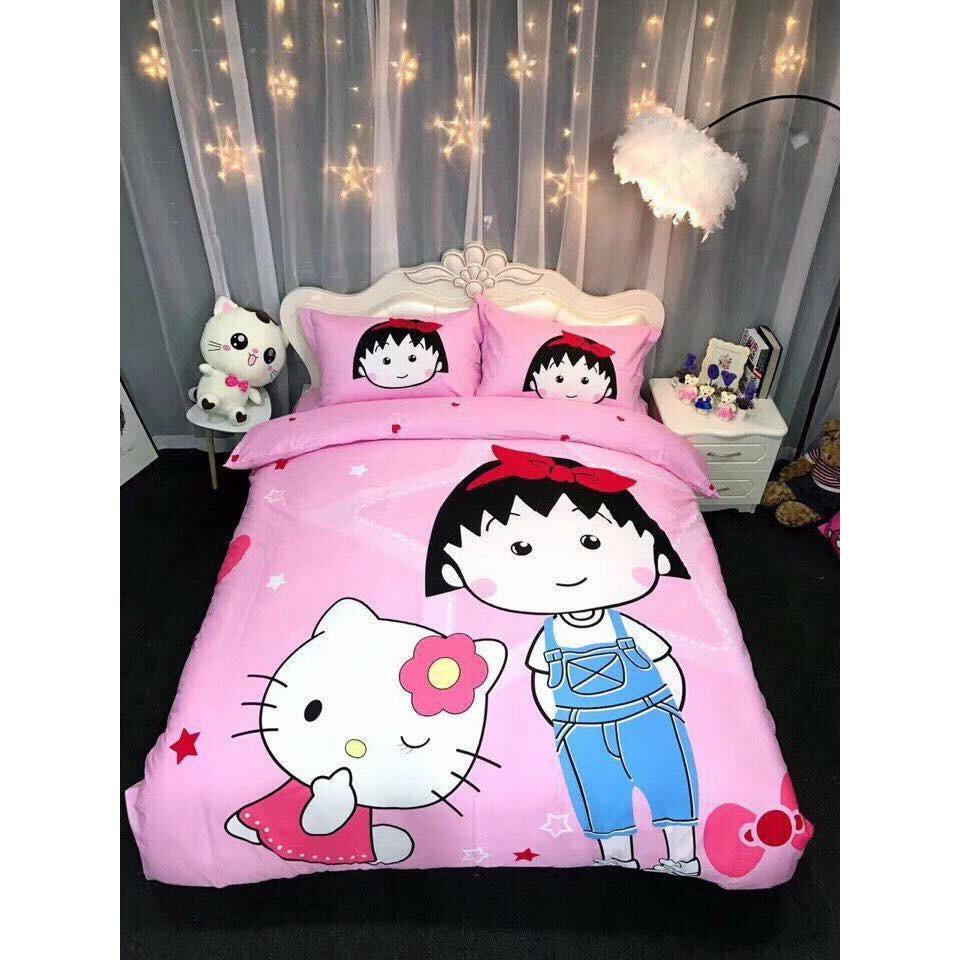 BỘ CHĂN GA COTTON HỌA TIẾT HOẠT HÌNH DỄ THƯƠNG