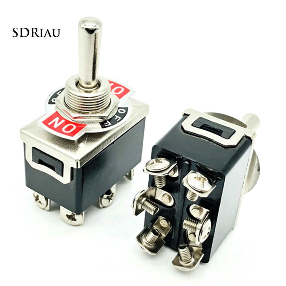 Nút công tắc On/Off AC 15A 125V 3 vị trí dành cho xe hơi DIY