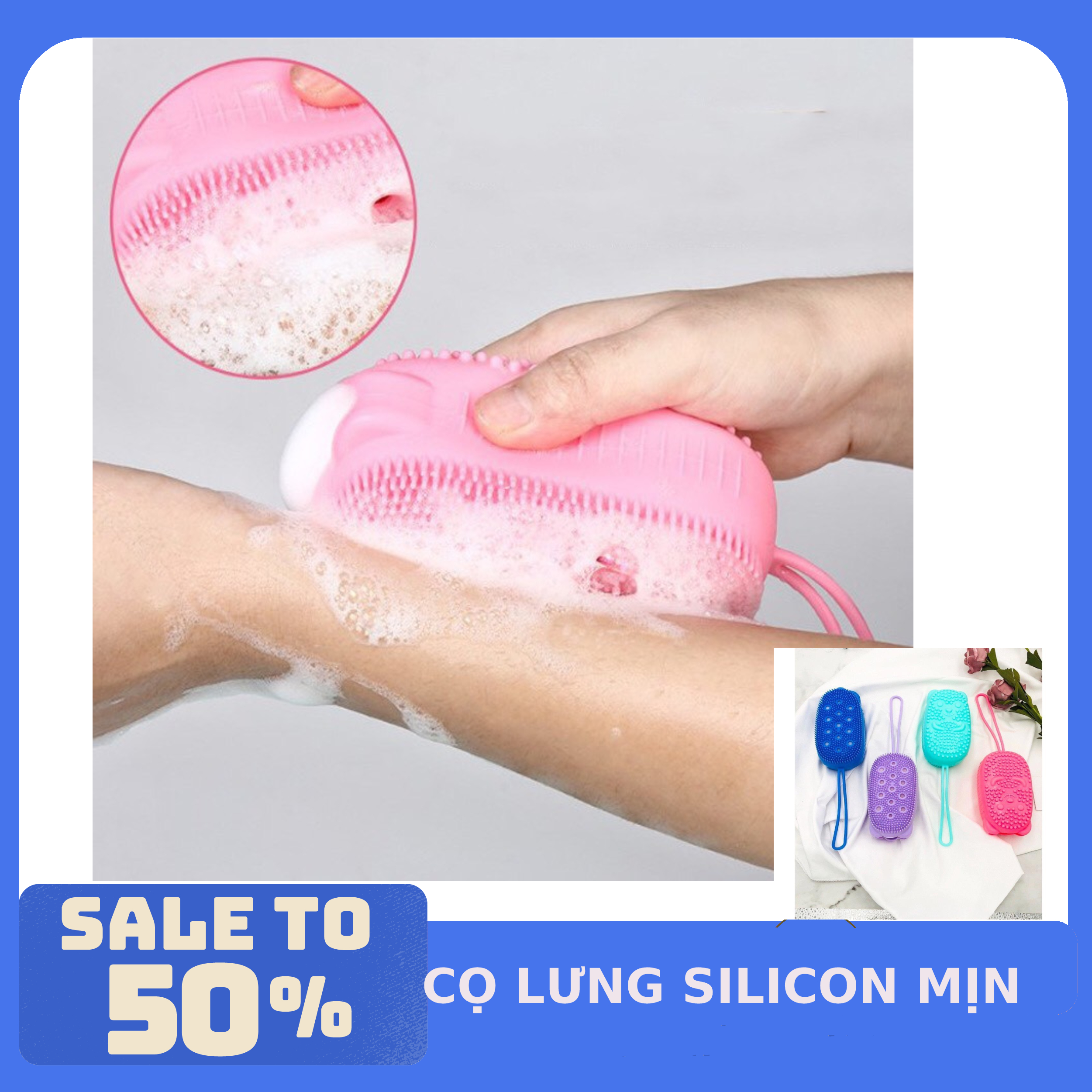 Cọ Lưng Silicon Siêu Mịn Hình Chuột