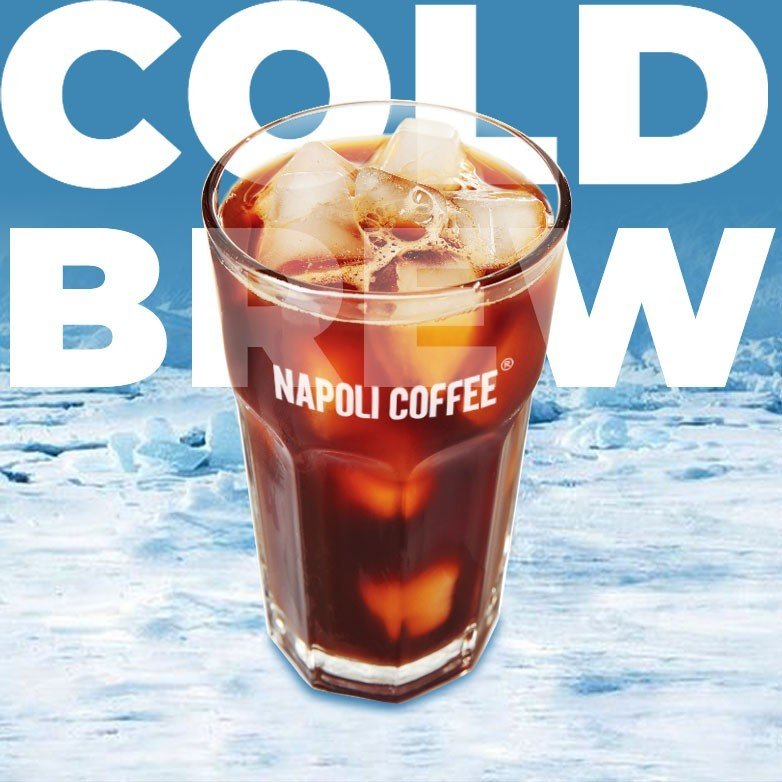 COLD BREW COFFEE - Cà phê đen không đường sấy lạnh hòa tan Napoli Coffee hộp 15 gói x 2g