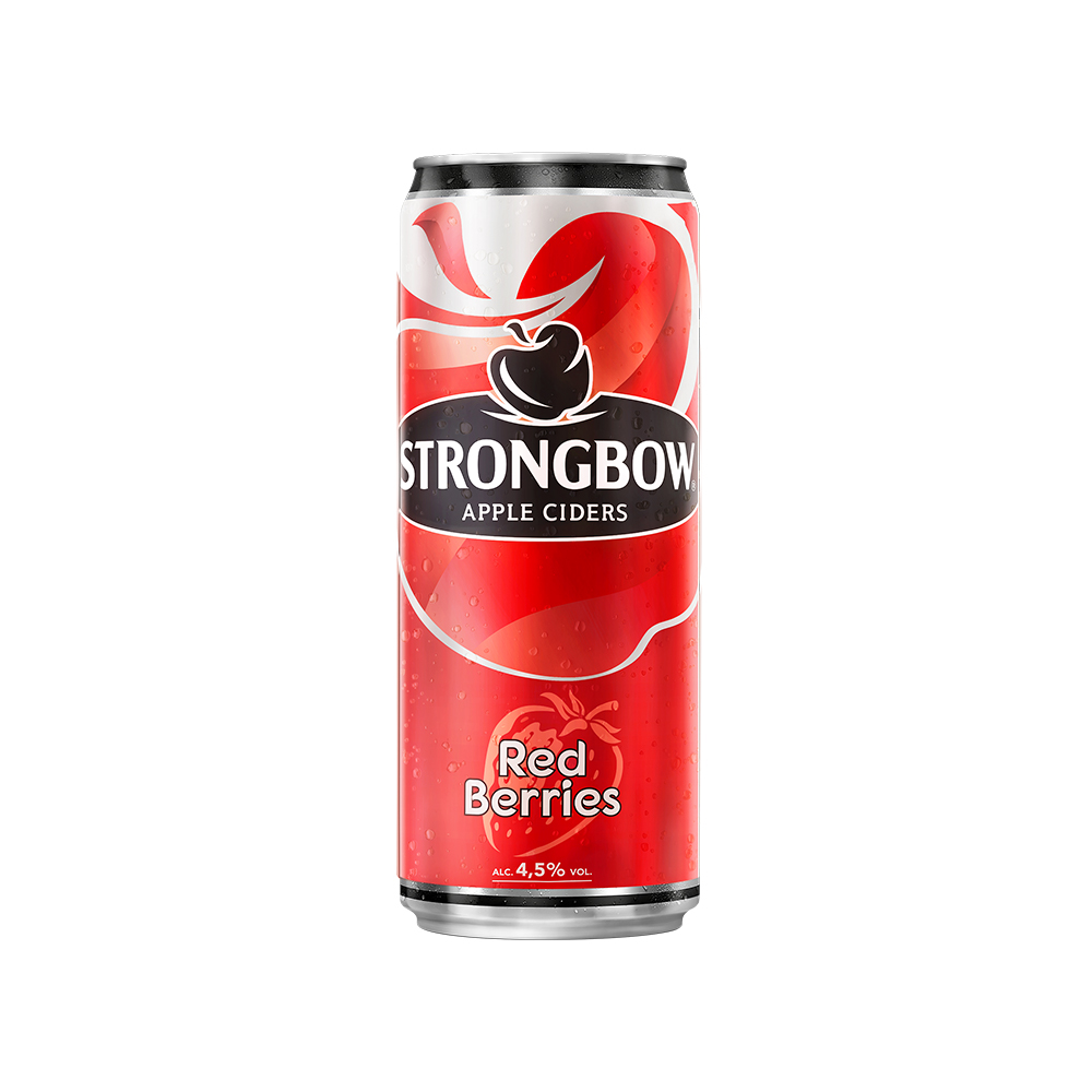 Hình ảnh Thùng 24 Lon Cao Strongbow Cider Đặc Biệt 4 Vị (330ml / Lon)