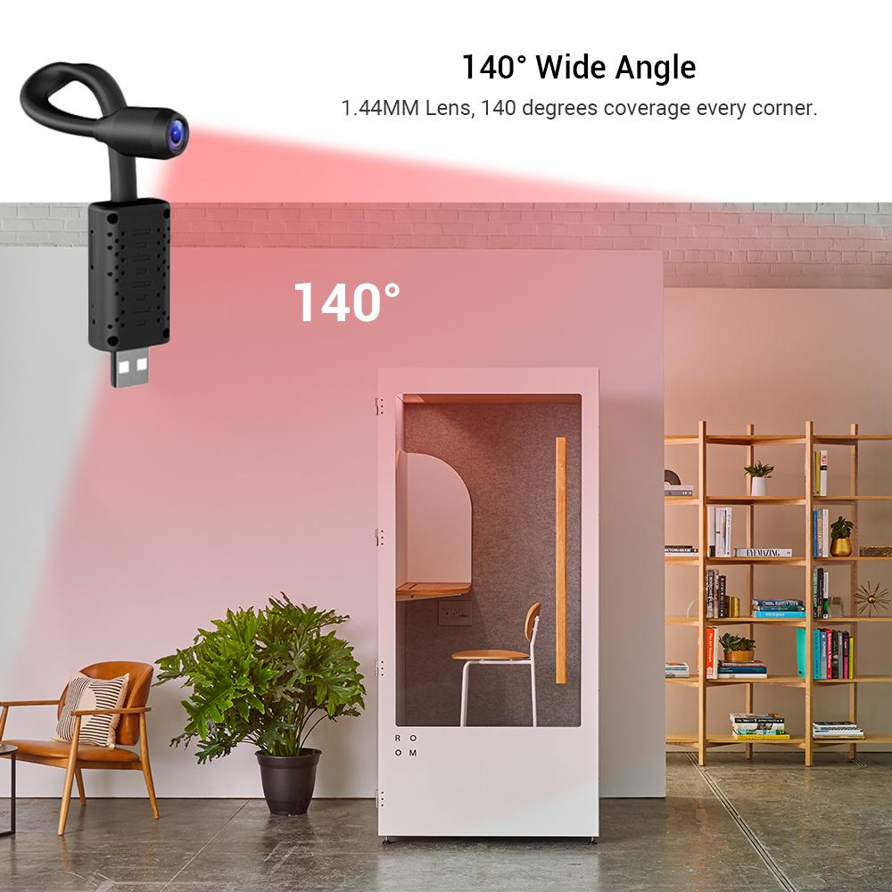 Camera giám sát máy ảnh mini với WiFi IP USB Full HD 1080p P2P CCTV SD Card Storage SMART AI APP