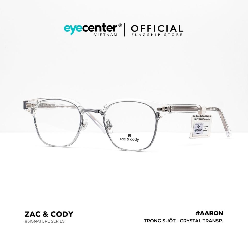 Gọng kính cận nam nữ A51-S chính hãng AARON by ZAC & CODY nhập khẩu Eye Center Vietnam