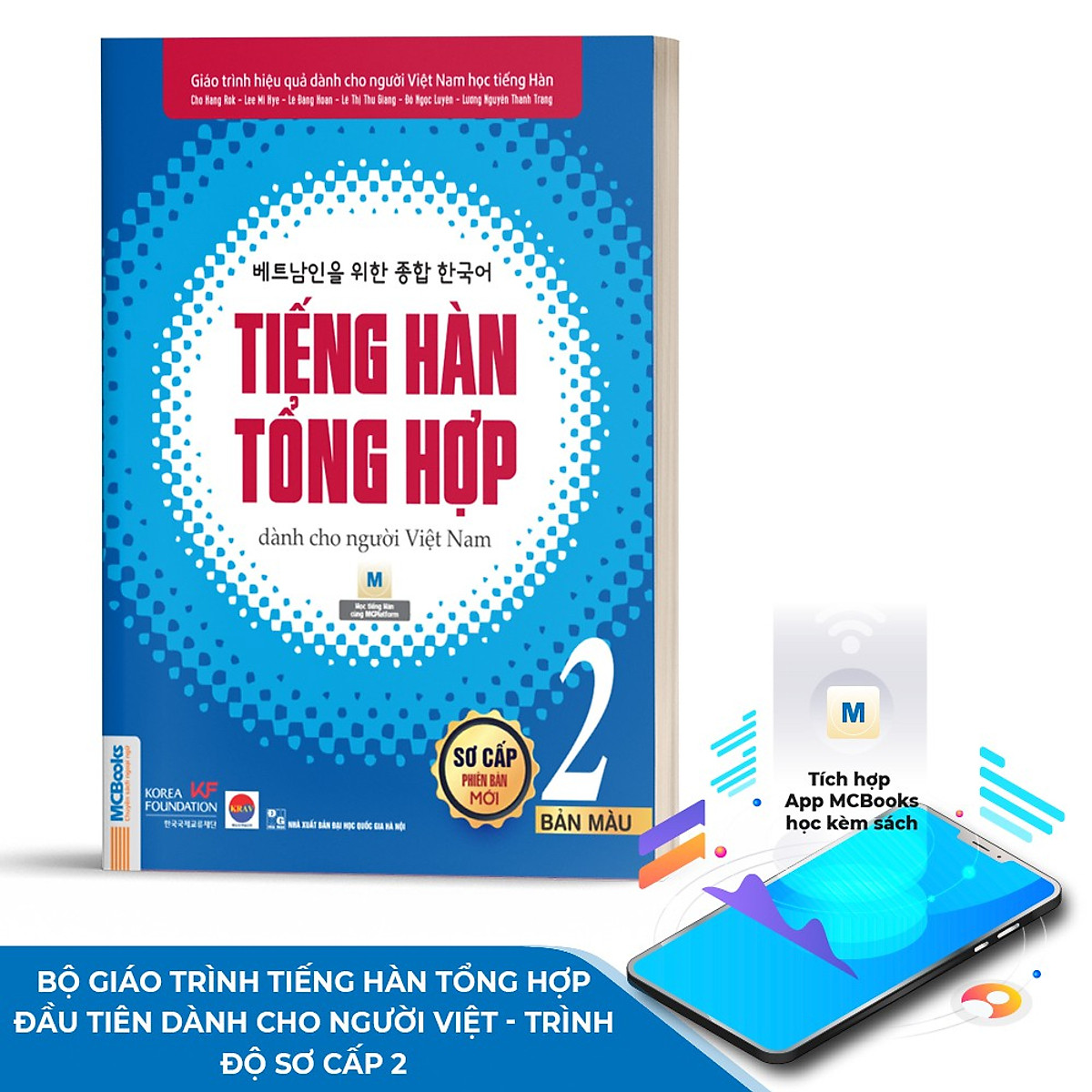 Hình ảnh Sách Tiếng Hàn Tổng Hợp Sơ Cấp 2 Dành Cho Người Việt Nam (Phiên bản màu) + Sách Bài Tập 2