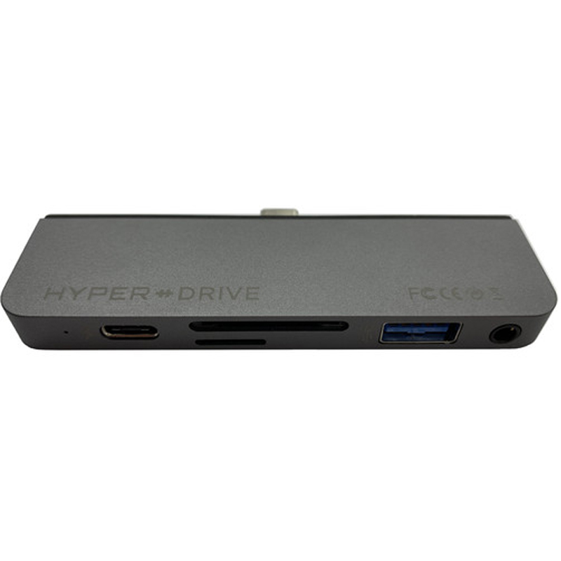 Hub 6 in 1 Hyperdrive USB-C cho iPad Pro 2018/2020 và thiết bị dùng cổng USB-C (HDMI 4K/60Hz) - HD319B - Hàng Chính Hãng