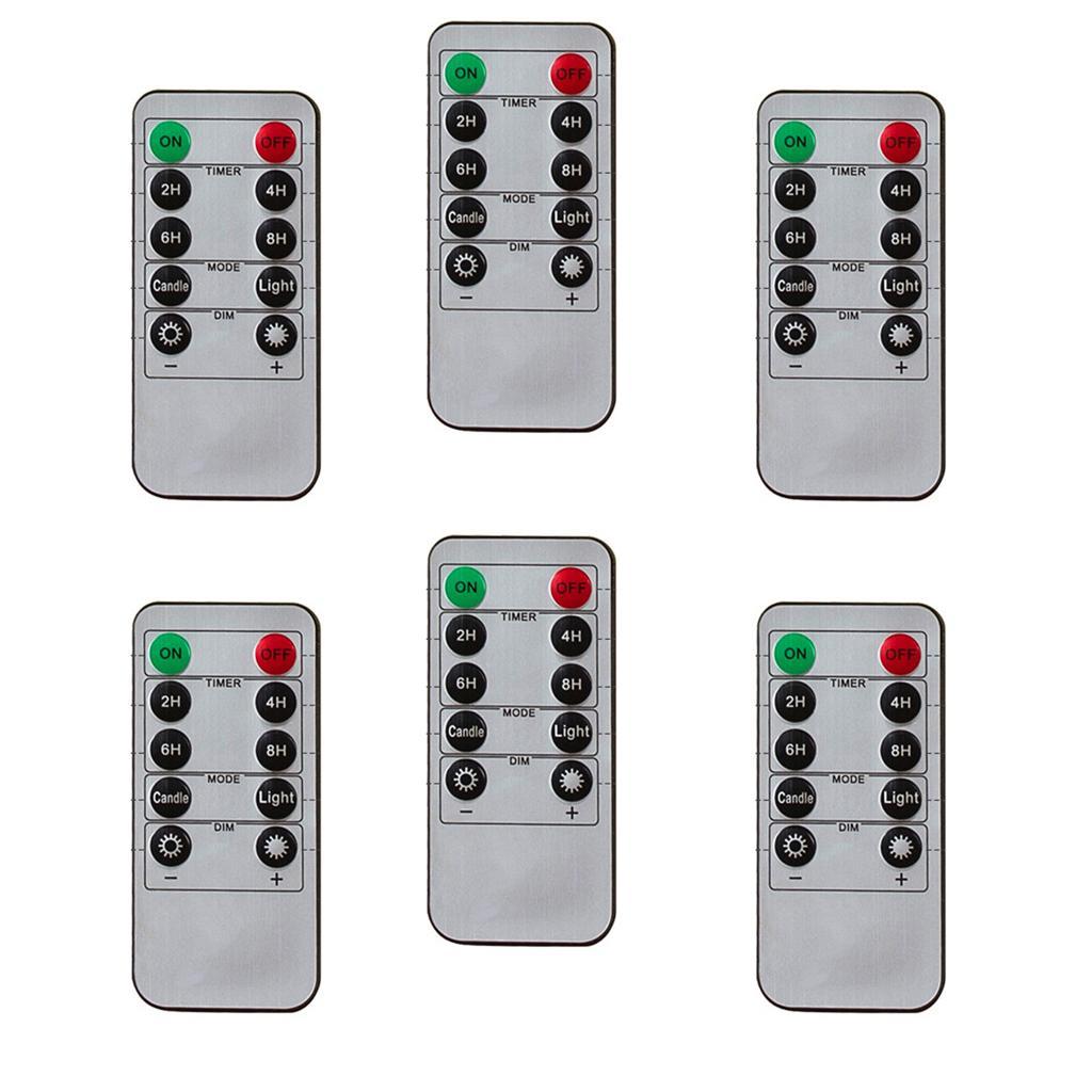 6pcs 10-key Remote Control With 24-hour Timer Function For Creative LED