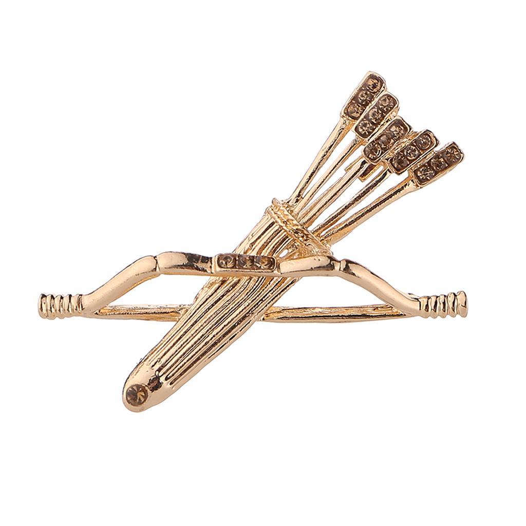 Creative Metal Bow and Brooches Clothes Lapel Pin Badge Collar Clips