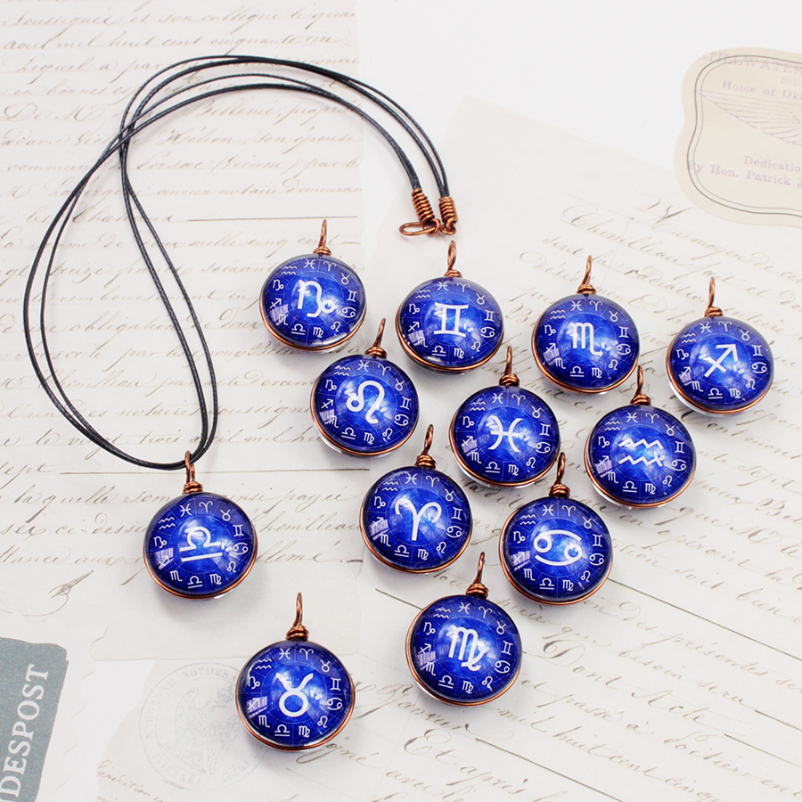 Dây chuyền 12 cung hoàng đạo Zodiac màu sắc tươi sáng 06647-DC004