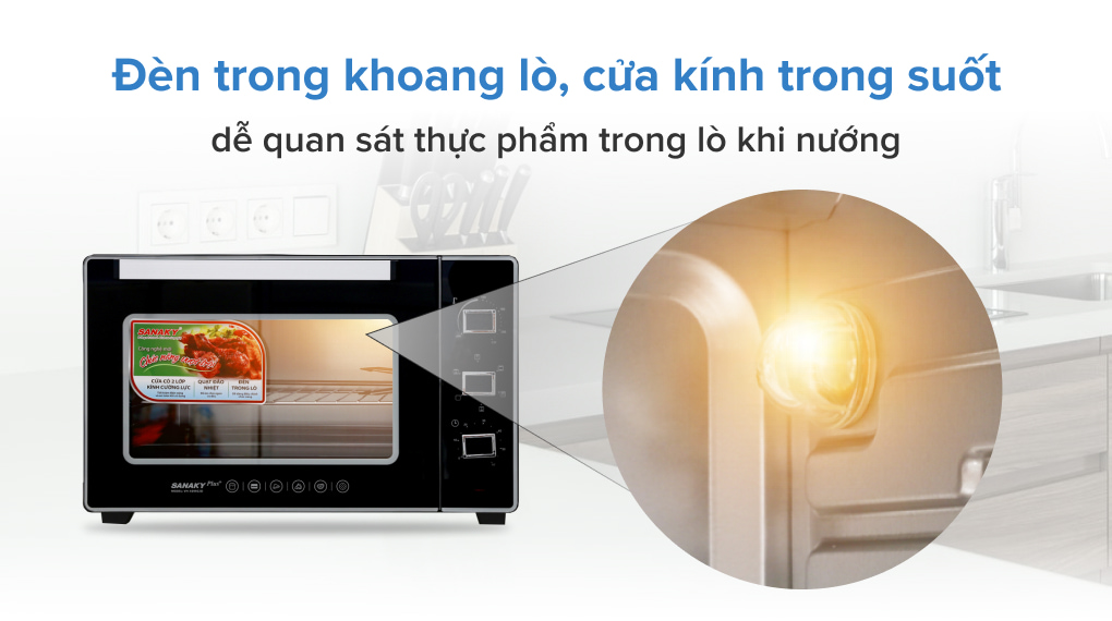 Lò nướng Sanaky 50 lít VH-5099S2D Hàng chính hãng