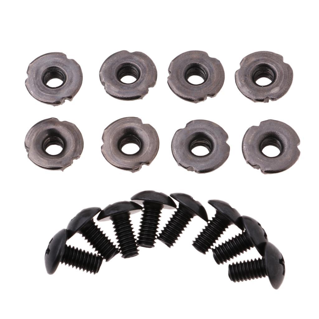 3-4pack 8 Pairs Roller Skates Buckle Replacement Inline Skates Screws Nut Bolts